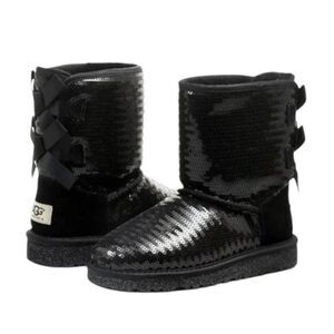 UGG Bailey Bow Short "Sequin" Winter Boot Size 6